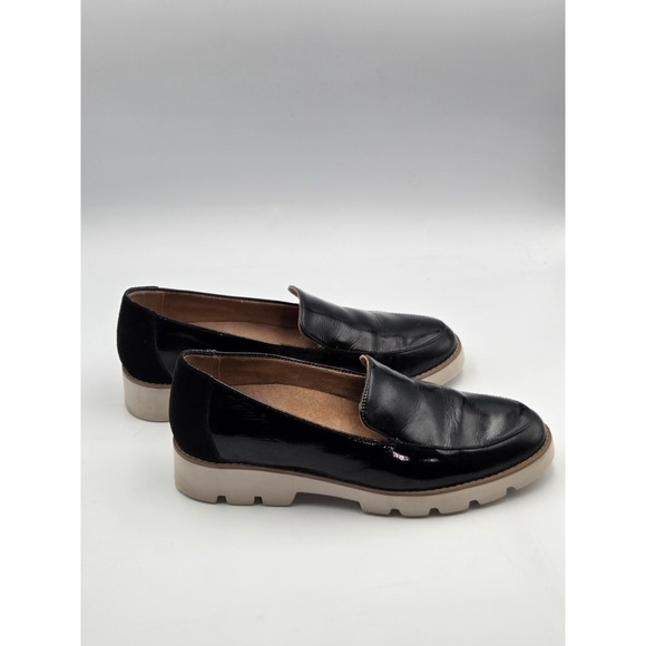 Vionic Shoes - Vionic Kensley Loafers Womens 8.5 Black Patent Leather Comfort Slip On Shoes